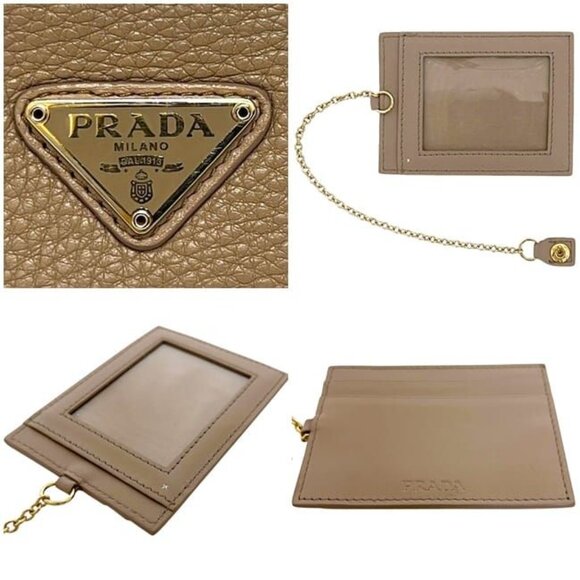 Prada Bifold Long Wallet Beige 1 Mh132 Wallet Leather - Picture 10 of 10